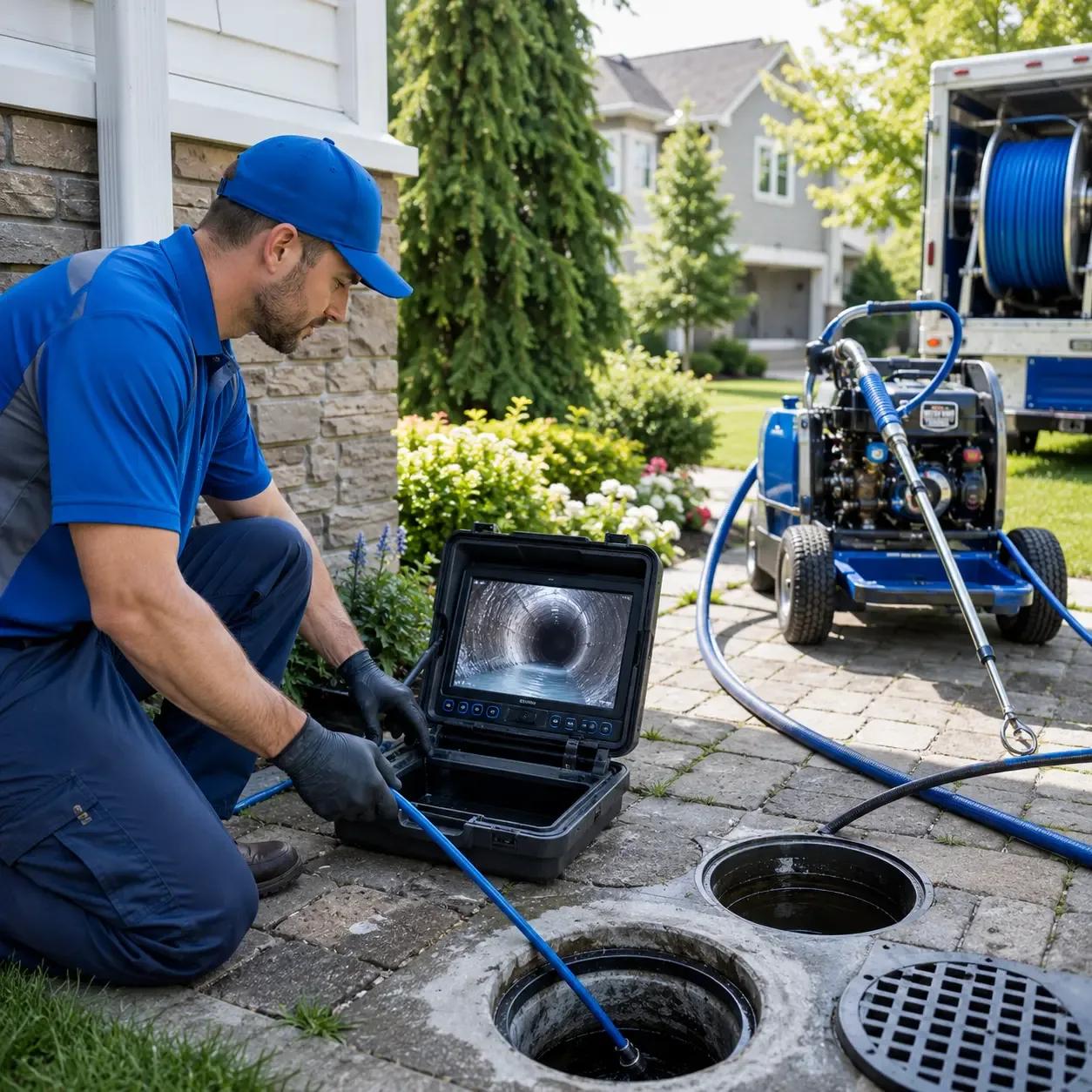 Outdoor drain cleaning professionals serving Creighton, PA
